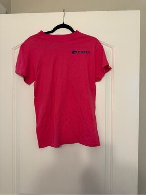 Costa Women's Hot Pink Short Sleeve Logo Tee